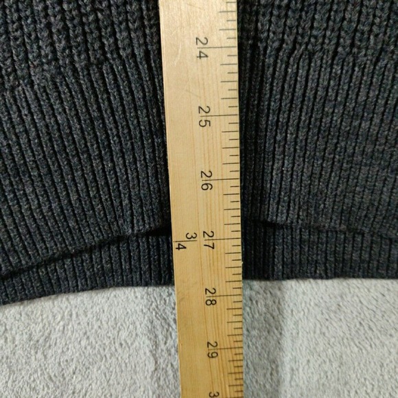 Original Weatherproof Vintage Mens Sweater XL Gray Shawl Collar Sweater Normcore - Picture 5 of 7